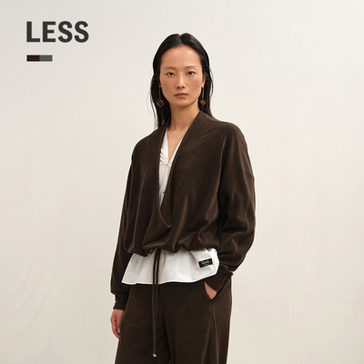 LESS不规则抽绳休闲卫衣