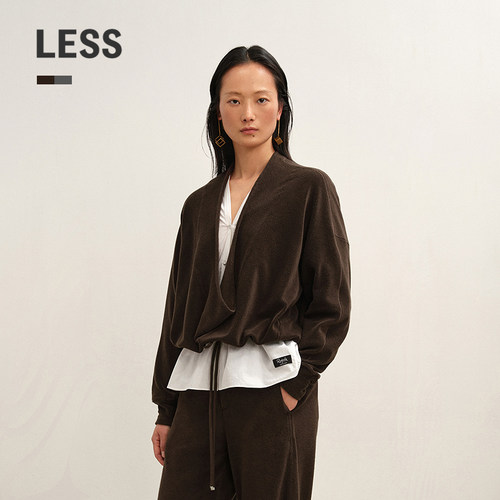 LESS不规则抽绳休闲卫衣