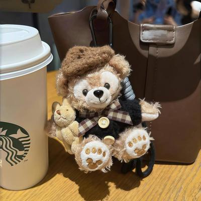 雪莉玫包包挂件达菲小熊钥匙扣女