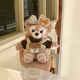 代购 雪莉甜心玫玫达菲小熊包包挂件毛绒玩偶公仔书包挂饰礼物 正版