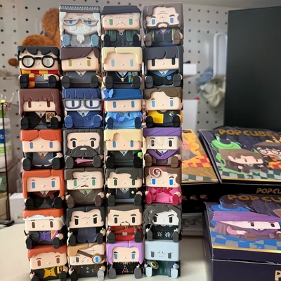 POPMART泡泡玛特哈利·波特POP CUBE-1-2-3方块手办盲盒玩具摆件