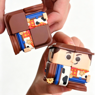 POPMART泡泡玛特皮克斯POP CUBE CUBIEC魔方盲盒手办玩具总动员