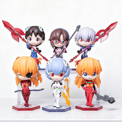 正版新世纪福音战士EVA武器系列盲盒手办摆件明日香Q版模型礼物