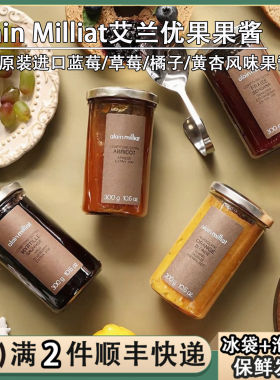 法国进口Alain Milliat艾兰优果果酱草莓蓝莓橘子黄杏风味调料酱
