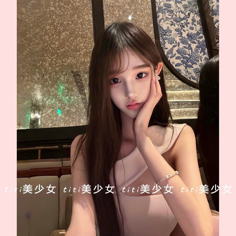 【TiTi美少女】春季性感一字肩紧身温柔显瘦修身包臀裙连衣裙