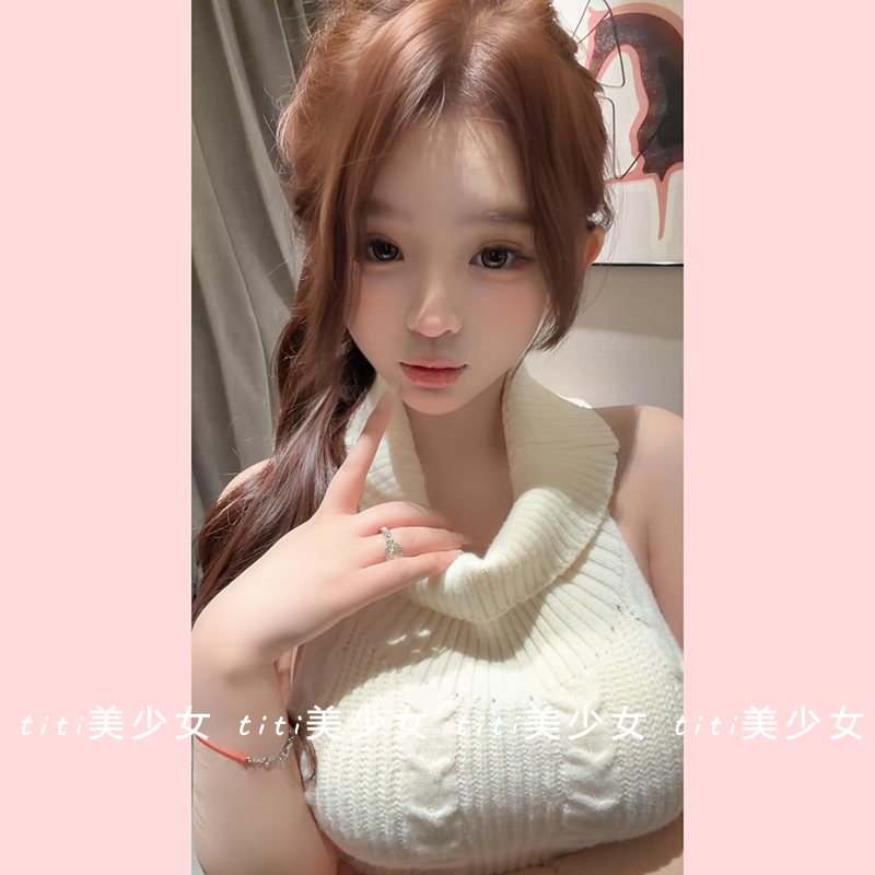 【TiTi美少女】纯欲风套头针织衫女装2026年春季性感羊毛高领毛衣,女装/女士精品,大码内搭,淘宝优惠券,粉丝福利购,淘宝优惠卷
