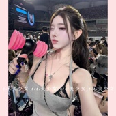 纯欲风性感显胸大挂脖吊带无袖 TiTi美少女 露背显瘦背心上衣女