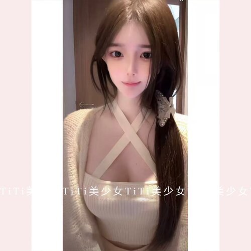 紧身露脐短款上衣/温柔针织开衫