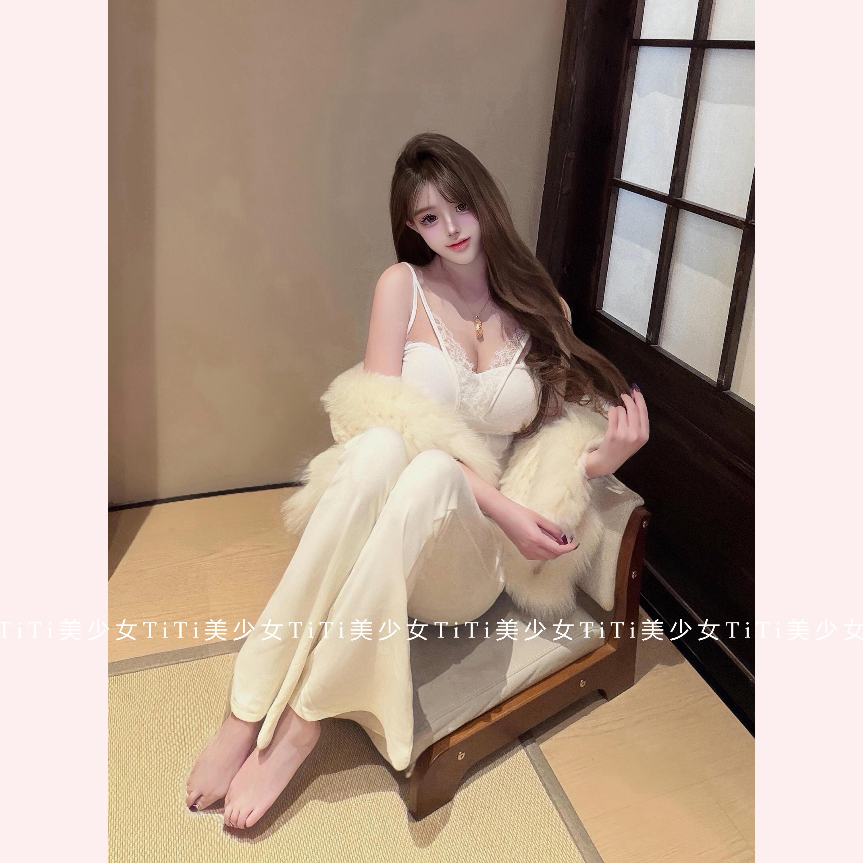 【TiTi美少女】纯欲风性感蕾丝拼接镂空吊带显瘦背心上衣春打底衫,女装/女士精品,大码内搭,淘宝优惠券,粉丝福利购,淘宝优惠卷