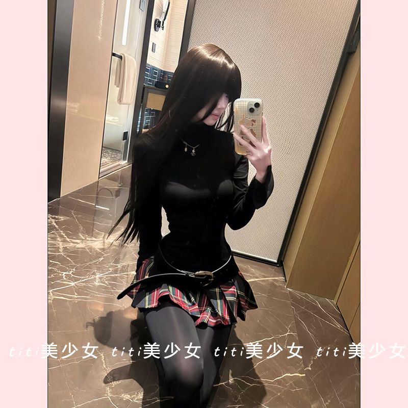 【TiTi美少女】法式套装新款磨毛加厚打底上衣纯欲百搭半身裙,女装/女士精品,大码内搭,淘宝优惠券,粉丝福利购,淘宝优惠卷