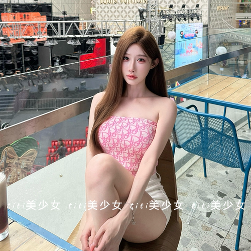 奶甜辣妹性感抹胸短款上衣