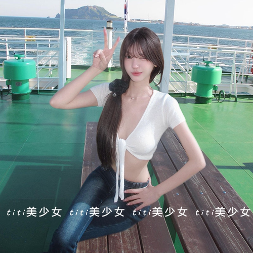 披肩甜美百搭绑带防晒短开衫
