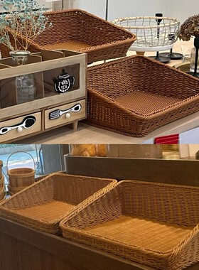 围炉煮茶道具水果篮藤篮馒头竹篮