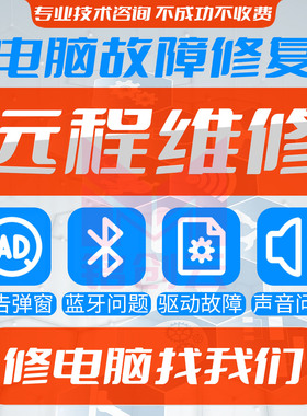 电脑维修远程修复系统疑难杂症在线解决软件网络问题咨询技术服务