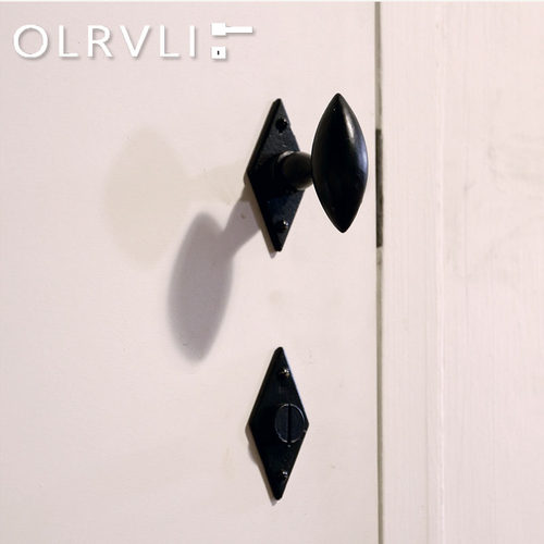 意大利黑色橄榄椭圆门锁