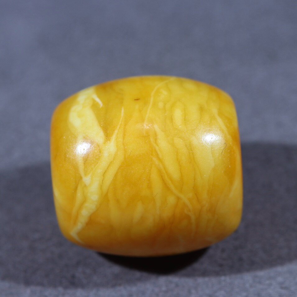 正品天然俄料精品西亚虎皮纹妖花老蜜蜡桶珠吊坠挂件文玩珠宝饰品