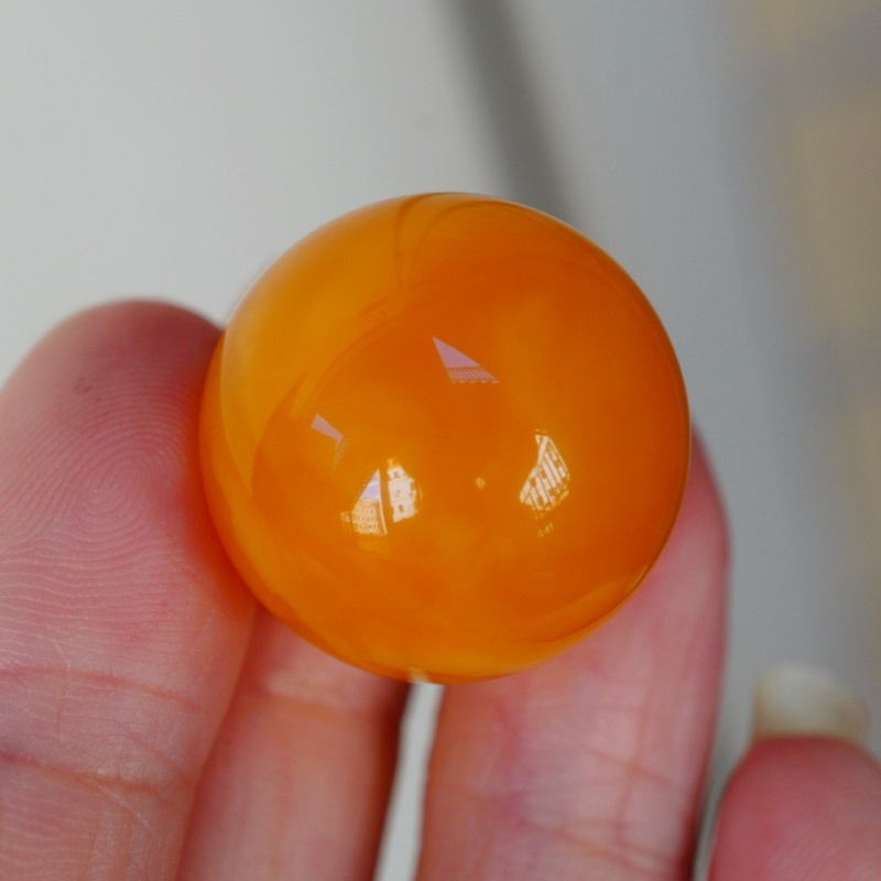 正品天然乌料高品质焦皮料鸡油红蜜蜡22.5mm单珠圆珠吊坠珠宝饰品