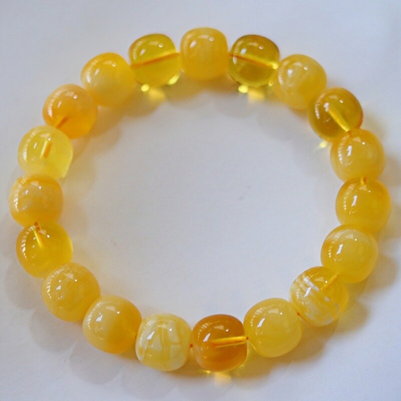 正品天然俄料精美溶洞金绞蜜蜜蜡11.6mm老型手串文玩时尚珠宝饰品