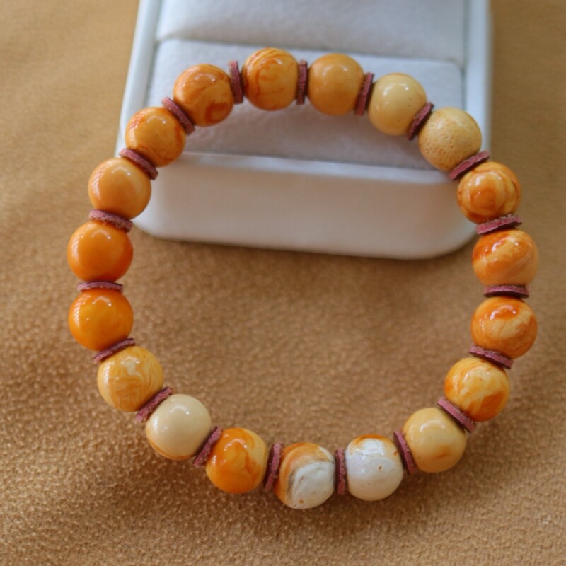 正品天然俄料高品质满蜡老蜡蜜蜡9mm圆珠手链文玩孤品珠宝饰品