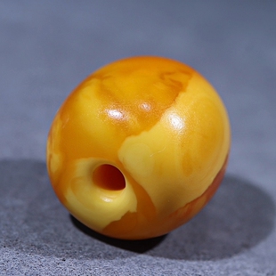 正品 天然俄料蜜蜡高品质老蜡石膏花蜡桶珠配饰文玩收藏珠宝饰品