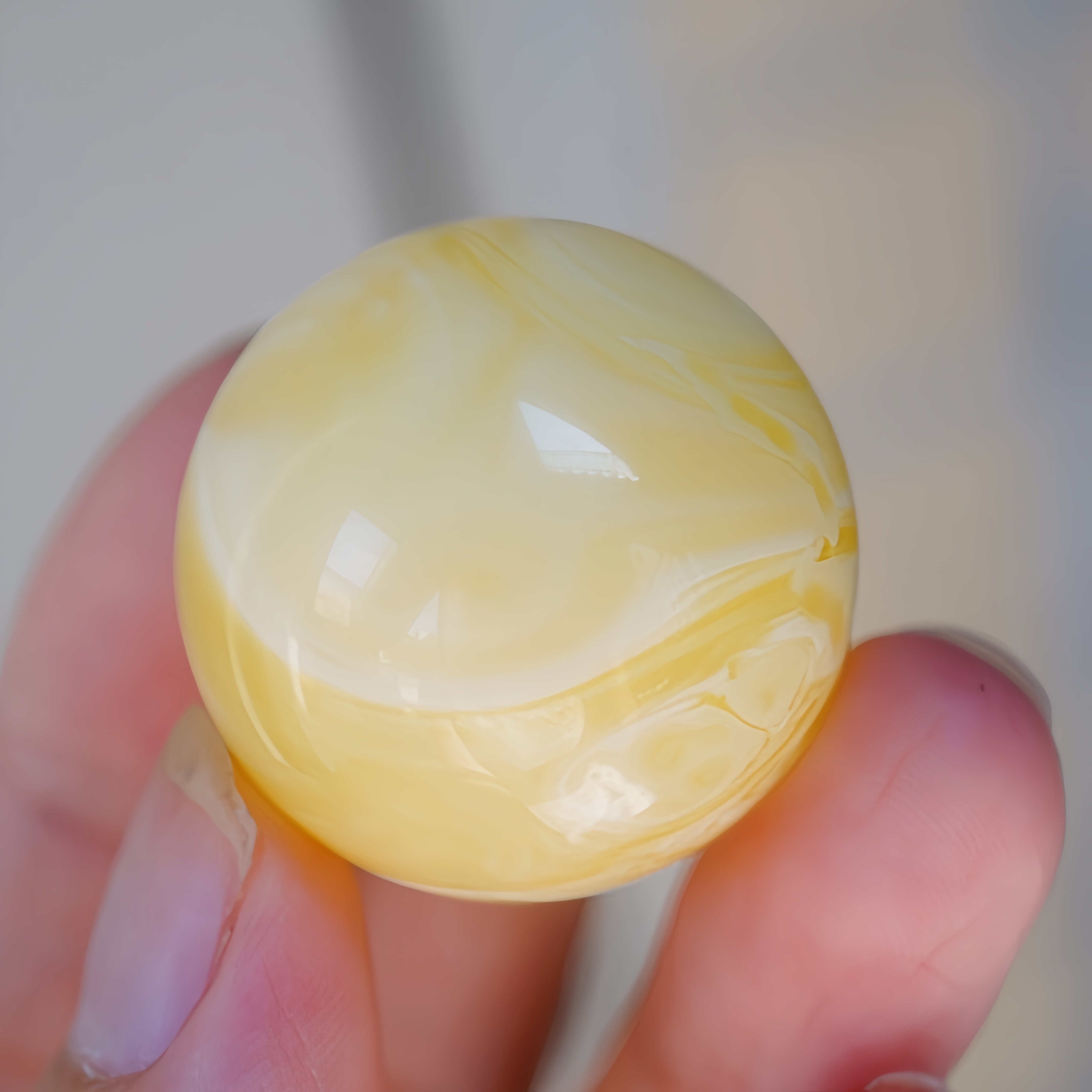 正品天然俄料蜜蜡精品白花蜡26.8mm圆珠吊坠挂件文玩收藏珠宝饰品