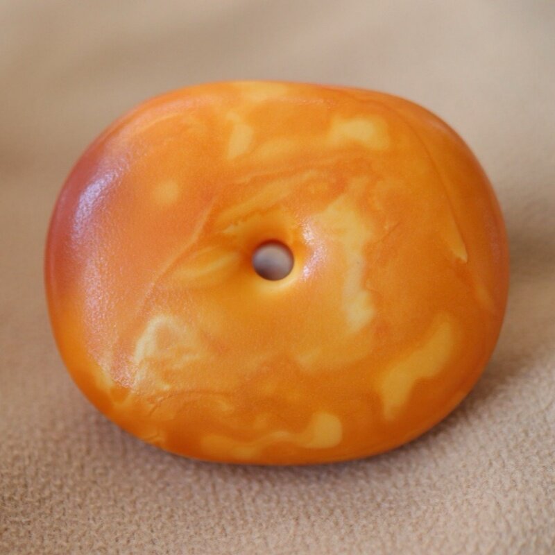 正品天然俄料精品老蜡蜜蜡扣子吊坠挂件男女款文玩潮流珠宝饰品