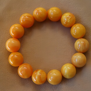 正品 手串文玩收藏珠宝饰品 天然俄料精品满蜡老蜡16.5mm圆珠男款