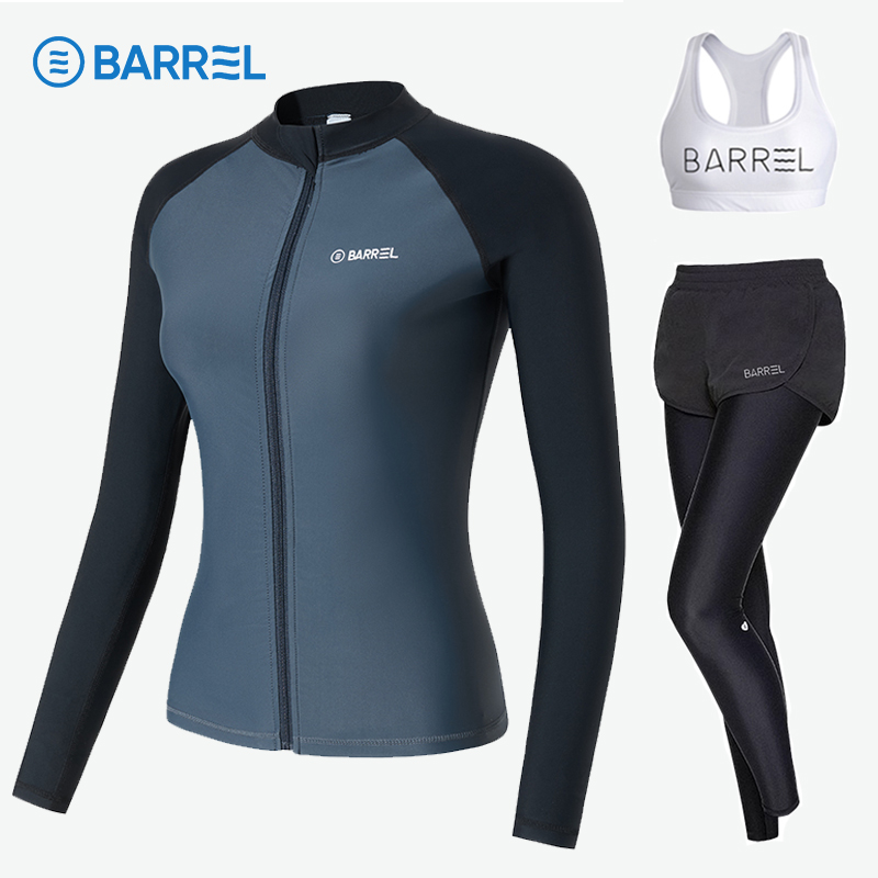 潜水服女分体显瘦防晒速干套装