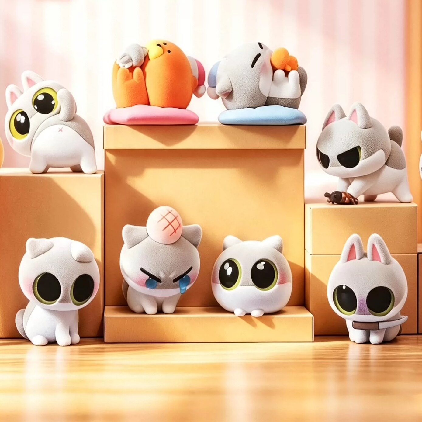 TOYLEAD呆猫八条经典表情包盲盒