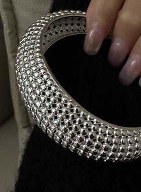 镂空小众手镯纯银高级感