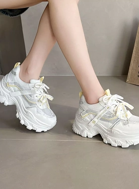 春达女鞋2026夏季新款厚底时尚百搭舒适超轻休闲单网老爹鞋82321