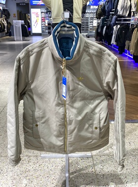 正品Adidas阿迪达斯三叶草男外套新年款复古双面穿保暖棉服KT0640