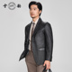 老钱西服领皮西装 雪豹男士 真皮头层鹿皮商务休闲简约轻奢时尚 外套