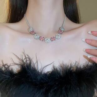 铜合金 少女感项链长约34+6cm 8205