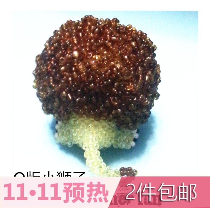 卡通动物国产q版狮子成品diy手工图解串珠图纸电子走位送礼小配件