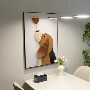 现代简约餐厅装饰画餐桌墙面布置2025新款饭厅背景轻奢高级感挂画