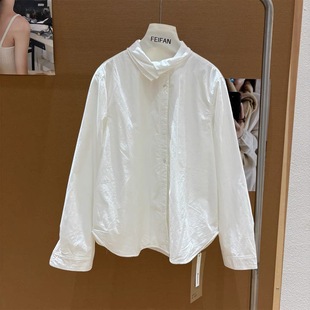 韩版 新款 宽松时尚 加绒双领设计衬衫 51233 轻奢高端定制