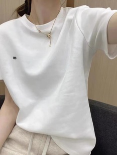 韩版 6266 百搭短袖 夏季 新款 轻奢高端定制 T恤上衣JP