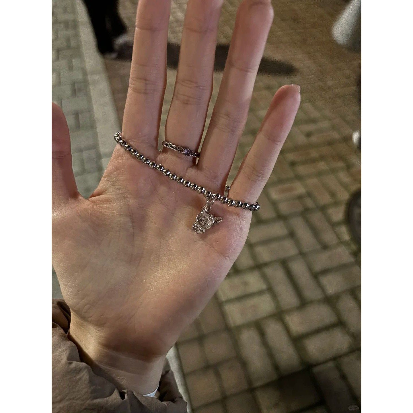 s925银崔然竣solo同款手链送女友