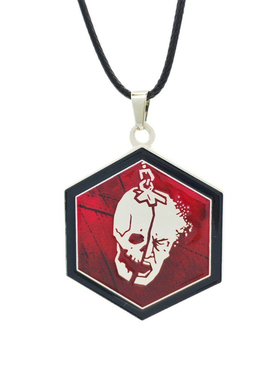 黎明杀机双面骷髅项链女钥匙扣吊坠高品质二次元动漫周边cos礼物