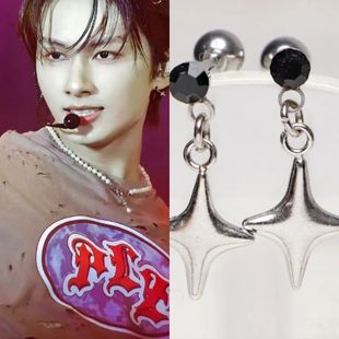 文俊辉墨西哥演唱会同款耳钉小众设计感高级2025新款爆款气质耳环