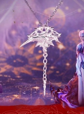 s925神印王座圣采儿死神镰刀项链