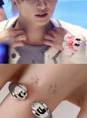 s925银李旻浩同款猫爪戒指送女友