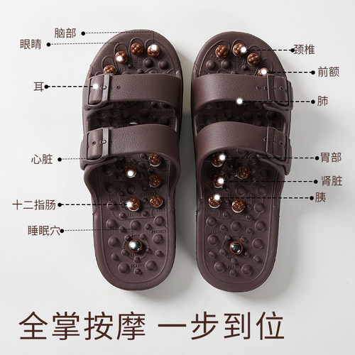 磁疗足弓支撑按摩凉拖鞋防滑足疗