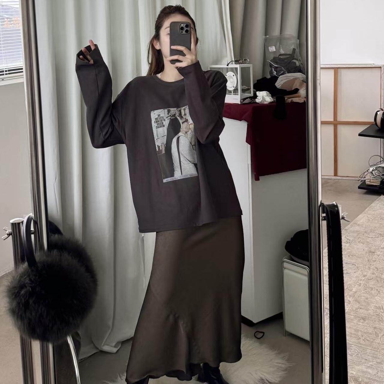 阿树家  GUMlLifestyle系列反面毛复古印花TEE