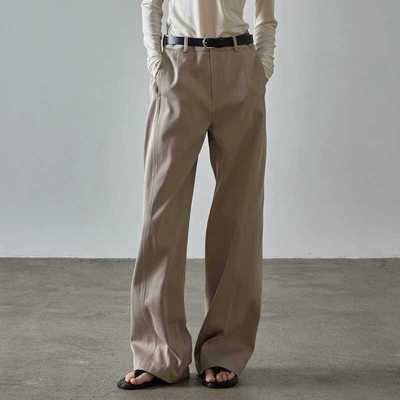 显瘦直筒裤阔腿裤新款百搭高腰