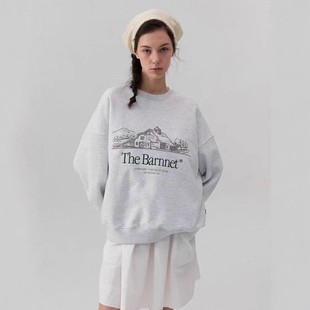 小众设计师韩版2025秋季新款八奶卫衣女韩国设计师刺绣印花上衣女