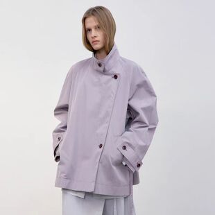 nothing written短款风衣外套女2025春秋新款高级感小众系带高腰