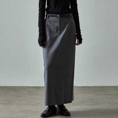 灰色半身裙长款包臀裙西装裙