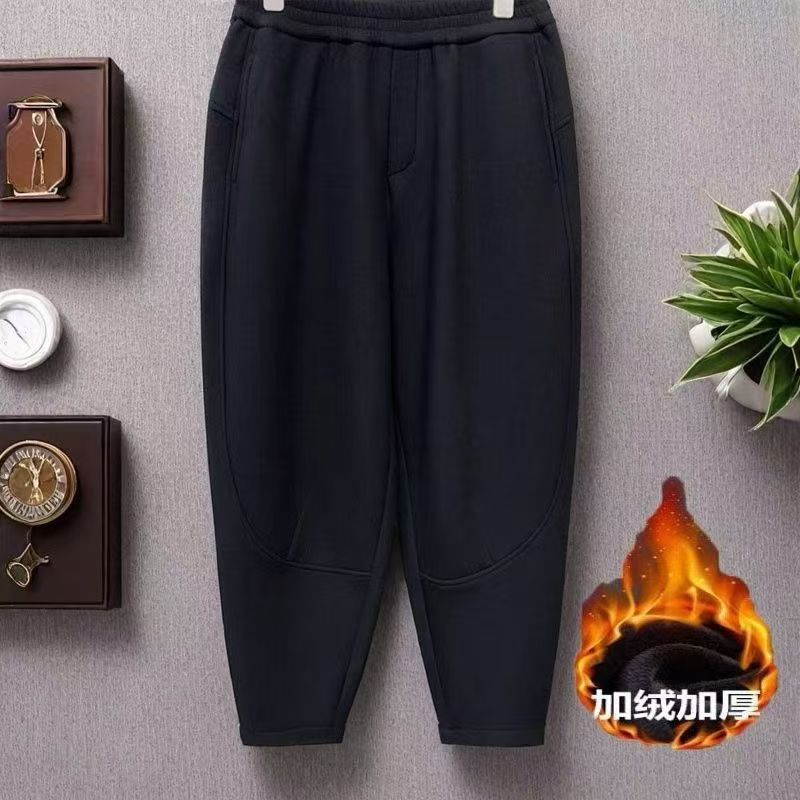 2025年冬季新款加绒哈伦裤小脚裤休闲裤时尚麻香阁女士裤子2556